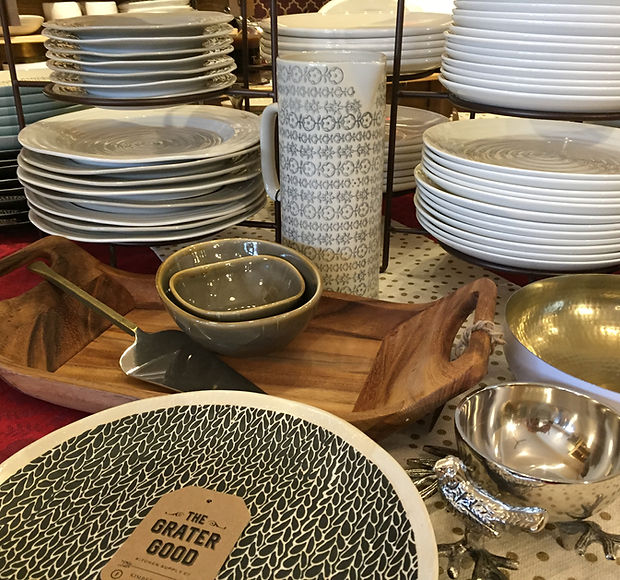 Tableware display at The Grater Good