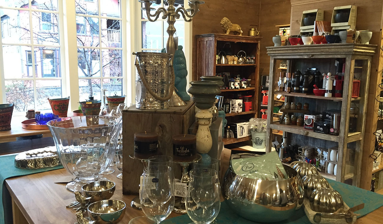 Kitchen goods displayed inside The Grater Good